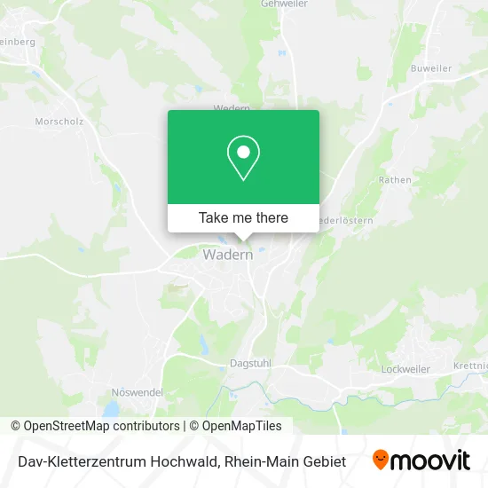 Карта Dav-Kletterzentrum Hochwald