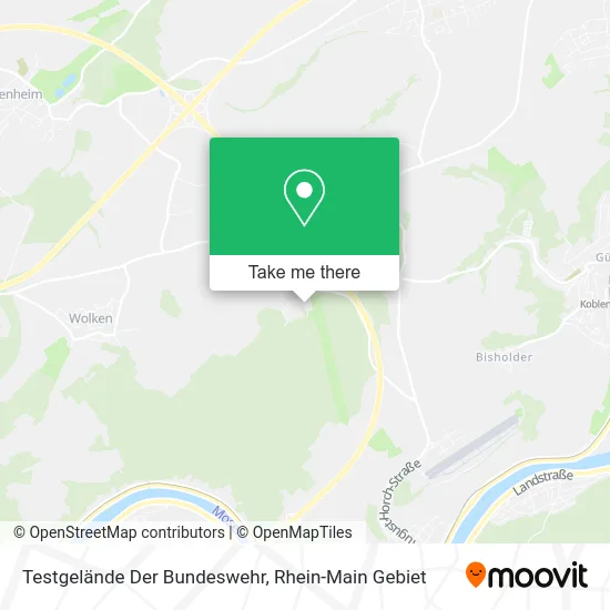 Карта Testgelände Der Bundeswehr