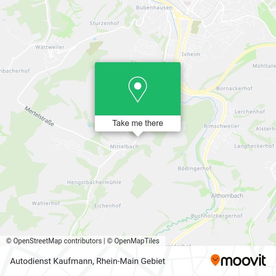 Карта Autodienst Kaufmann