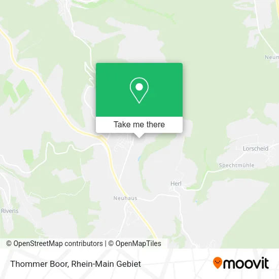 Карта Thommer Boor