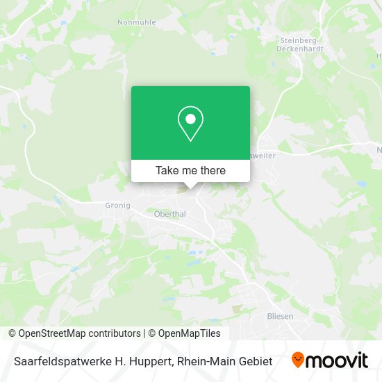 Карта Saarfeldspatwerke H. Huppert