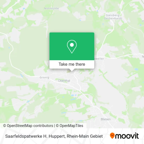 Карта Saarfeldspatwerke H. Huppert