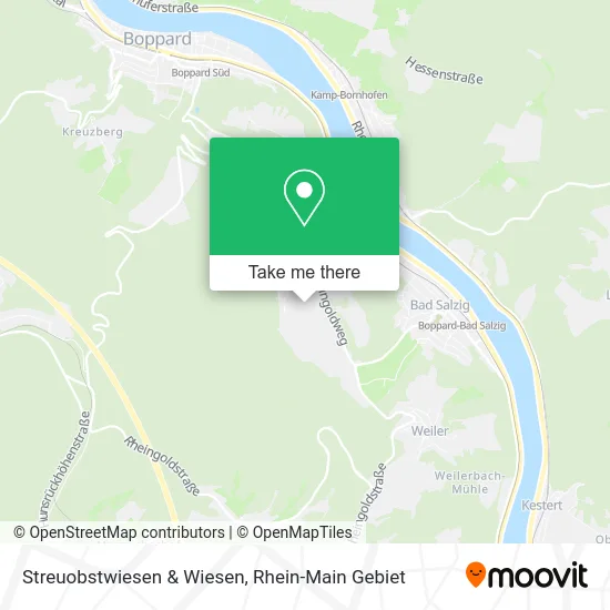 Карта Streuobstwiesen & Wiesen