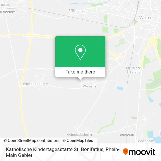 Карта Katholische Kindertagesstätte St. Bonifatius