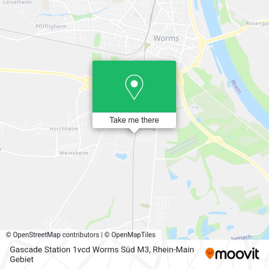 Карта Gascade Station 1vcd Worms Süd M3
