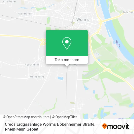 Карта Creos Erdgasanlage Worms Bobenheimer Straße