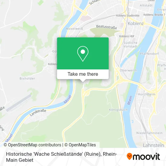 Карта Historische 'Wache Schießstände' (Ruine)