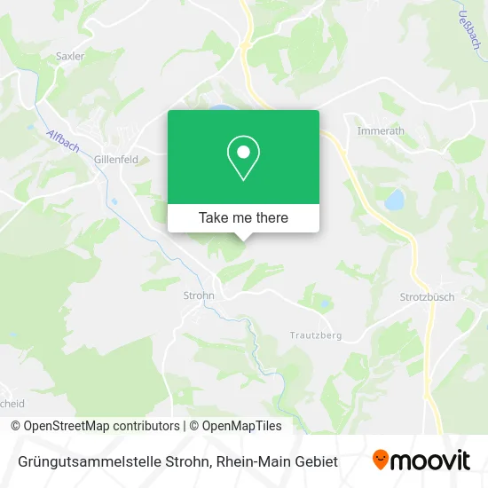 Карта Grüngutsammelstelle Strohn