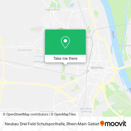 Карта Neubau Drei-Feld-Schulsporthalle
