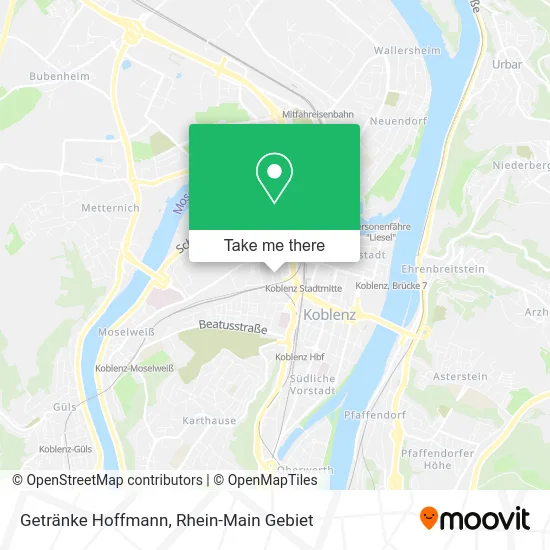 Карта Getränke Hoffmann