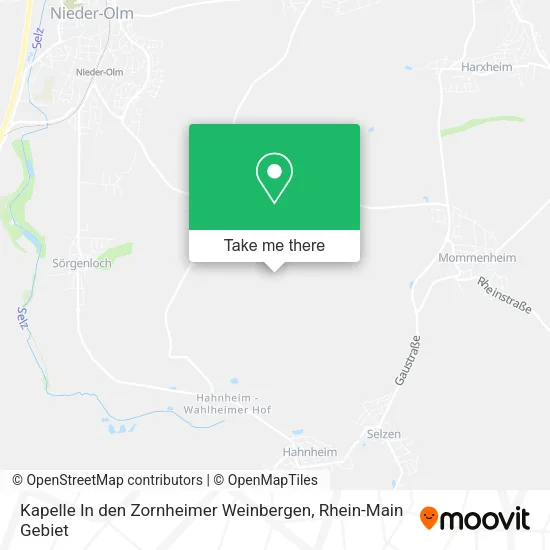Карта Kapelle In den Zornheimer Weinbergen