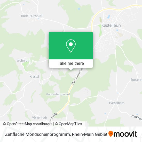 Карта Zeltfläche Mondscheinprogramm