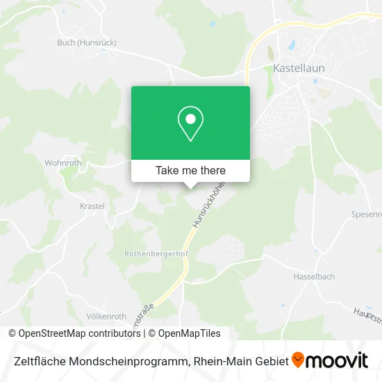 Карта Zeltfläche Mondscheinprogramm