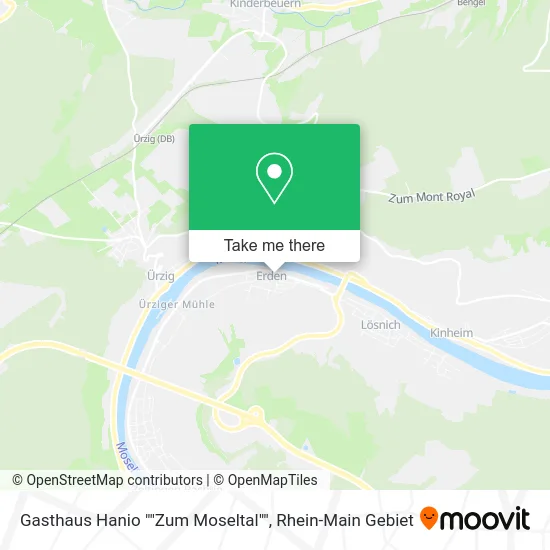 Карта Gasthaus Hanio ""Zum Moseltal""