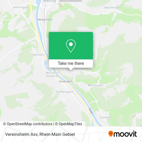 Карта Vereinsheim Asv