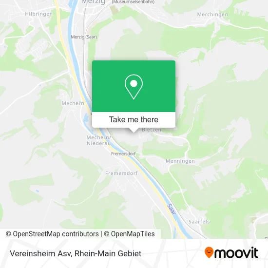 Карта Vereinsheim Asv
