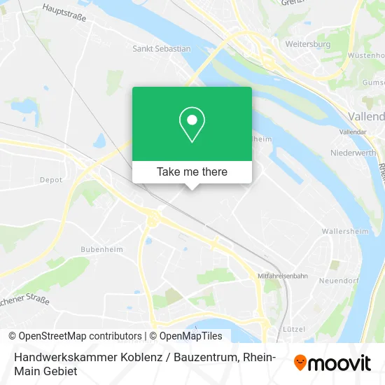 Карта Handwerkskammer Koblenz / Bauzentrum