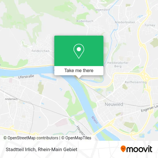 Карта Stadtteil Irlich