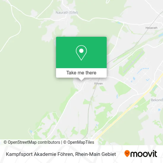 Карта Kampfsport Akademie Föhren