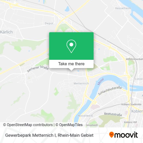 Карта Gewerbepark Metternich I