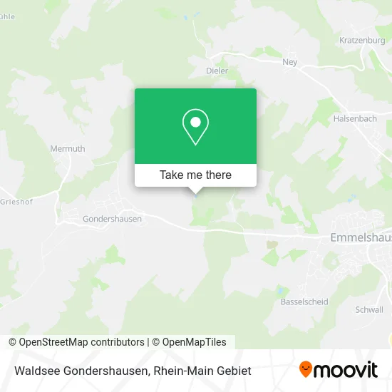 Карта Waldsee Gondershausen