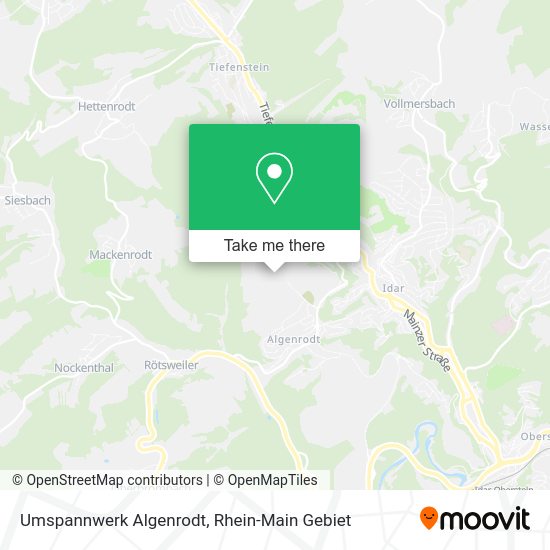 Карта Umspannwerk Algenrodt