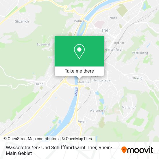 Карта Wasserstraßen- Und Schifffahrtsamt Trier