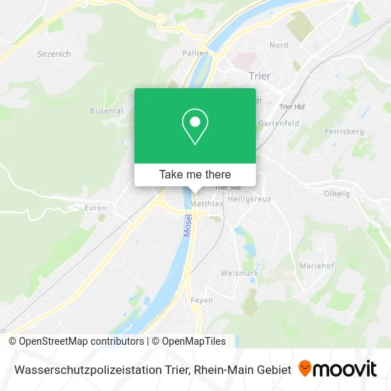 Карта Wasserschutzpolizeistation Trier