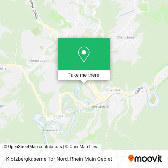 Карта Klotzbergkaserne Tor Nord