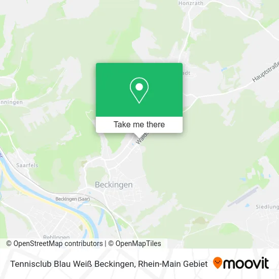 Tennisclub Blau Weiß Beckingen map