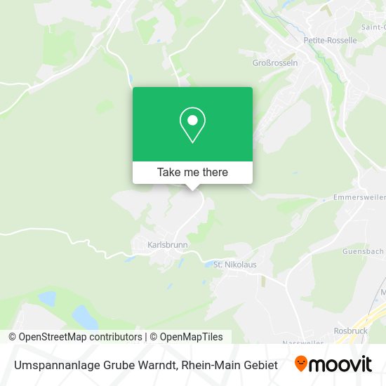 Карта Umspannanlage Grube Warndt