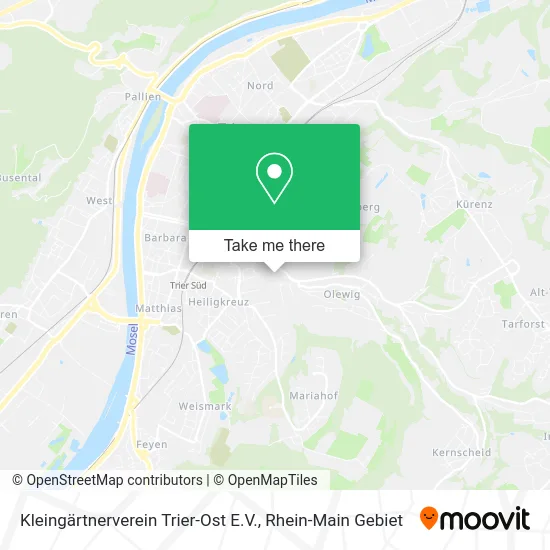 Карта Kleingärtnerverein Trier-Ost E.V.