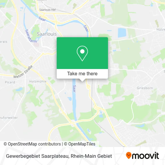 Карта Gewerbegebiet Saarplateau