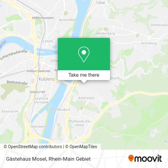 Карта Gästehaus Mosel