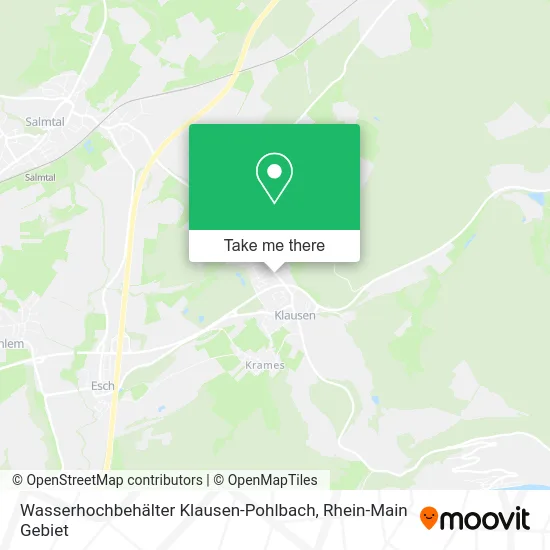 Карта Wasserhochbehälter Klausen-Pohlbach