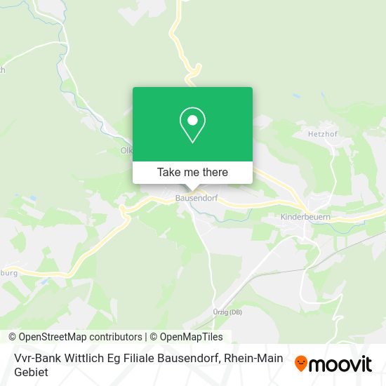 Карта Vvr-Bank Wittlich Eg Filiale Bausendorf