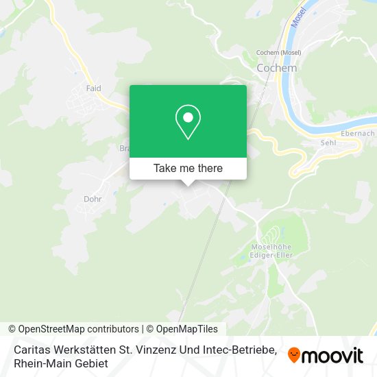 Карта Caritas Werkstätten St. Vinzenz Und Intec-Betriebe