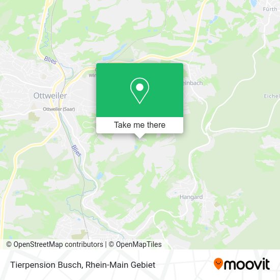 Карта Tierpension Busch