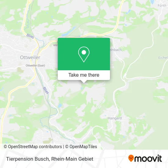 Карта Tierpension Busch