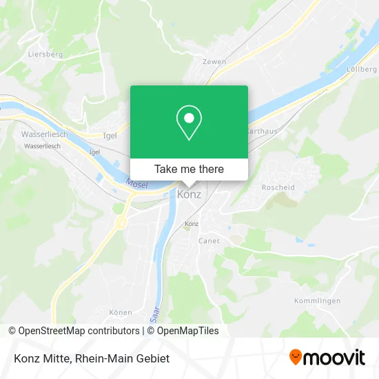 Карта Konz Mitte