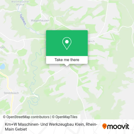 Карта Km+W Maschinen- Und Werkzeugbau Klein