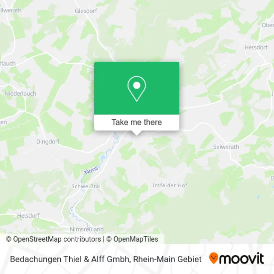 Карта Bedachungen Thiel & Alff Gmbh