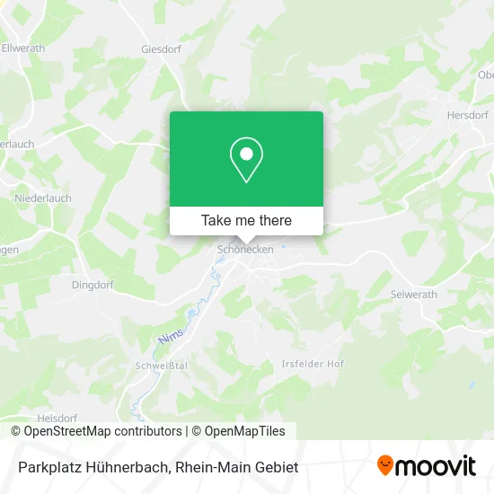 Карта Parkplatz Hühnerbach
