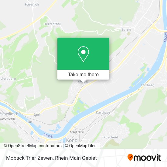 Карта Moback Trier-Zewen