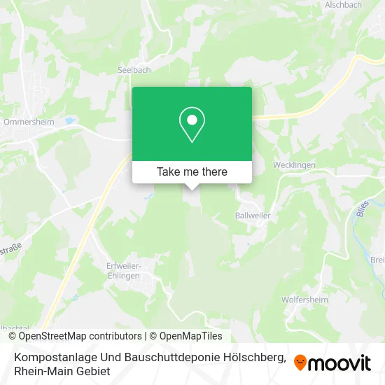 Карта Kompostanlage Und Bauschuttdeponie Hölschberg