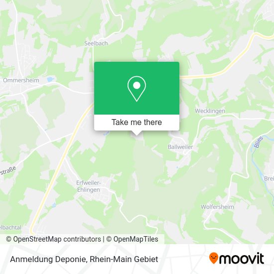 Карта Anmeldung Deponie