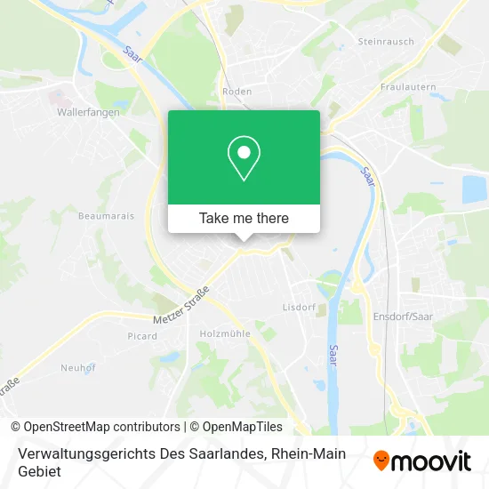 Карта Verwaltungsgerichts Des Saarlandes