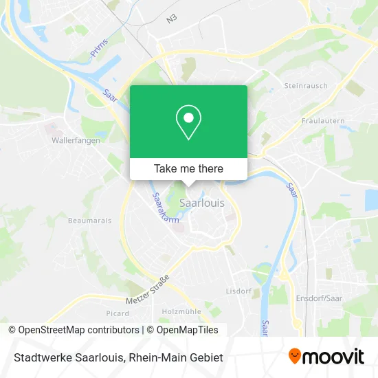Карта Stadtwerke Saarlouis