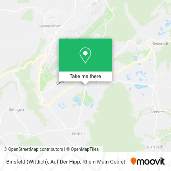 Карта Binsfeld (Wittlich), Auf Der Hipp