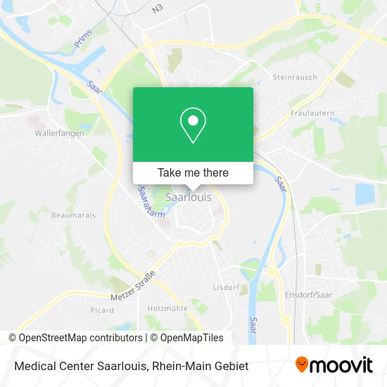 Карта Medical Center Saarlouis